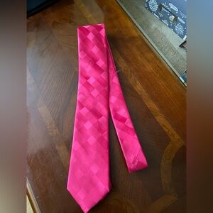 Men's Pink Satin Tie